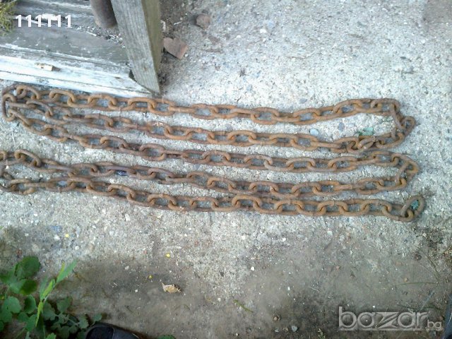 Синджир дължина 4м. дебелина 1см., снимка 2 - Индустриална техника - 15871327