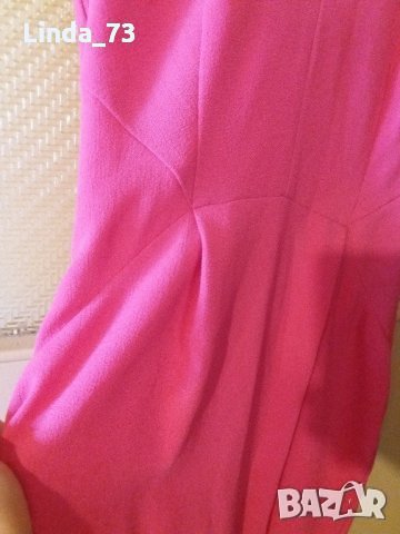 Дам.рокля-"H&M"-/полиестер+ликра/-цвят-цикламен. Закупена от Италия., снимка 6 - Рокли - 22610957