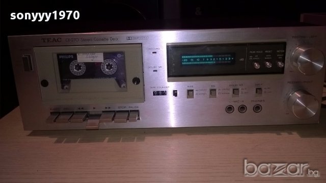 Teac cx-270 cassette deck-made in japan-нов внос швеицария, снимка 8 - Ресийвъри, усилватели, смесителни пултове - 13480854