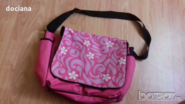 Розова чанта за лаптоп, снимка 1 - Чанти - 19268239