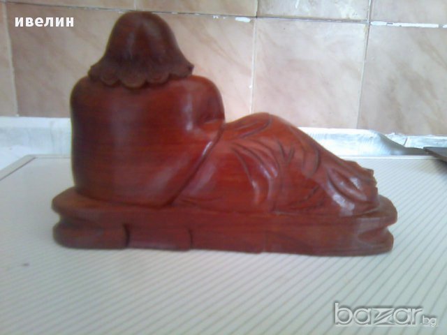 дървена статуетка, снимка 2 - Статуетки - 11274773