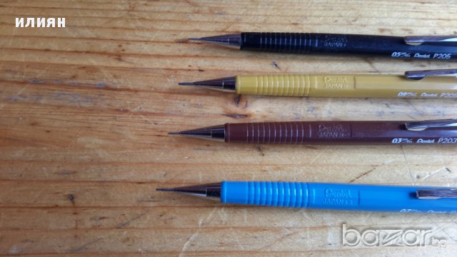 Японски моливи Пентел 0.3 0.5 0.7 0,9мм Добро състояние , снимка 2 - Други - 13317524