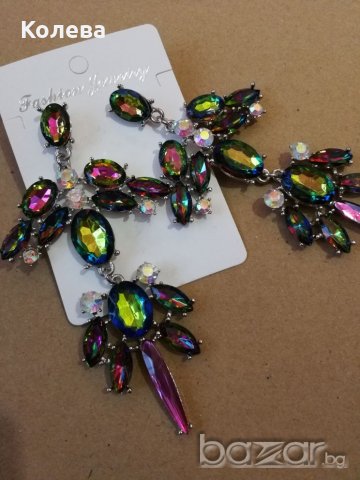 Обеци "хамелеон 2", снимка 5 - Обеци - 21395758