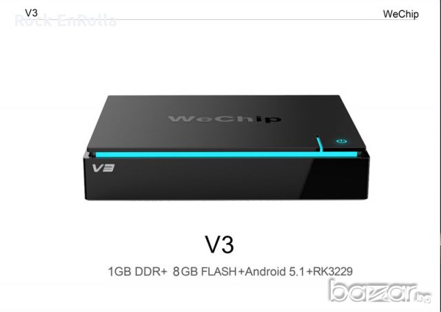 WeChip V3 Андроид ТВ Бокс [RK3229 Quad-core 1GB/8GB], снимка 1 - Плейъри, домашно кино, прожектори - 21434301