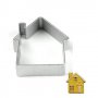къща къщичка форма метален резец украса молд бисквитки фондан, снимка 1 - Форми - 17193270