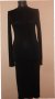 Черна дълга рокля по- тялото H&M, снимка 1