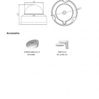 HIKVISION DS-2CD2120F-I - 2 мегапиксела с инфрачервено осветление, 2.8 mm обектив IP куполна камера, снимка 5 - IP камери - 19798939