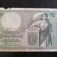 Райх банкнотa - Германия - 10 марки | 1906г., снимка 1 - Нумизматика и бонистика - 25619470