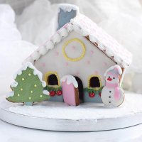 Резци за Коледна къщичка – 8 части, снимка 2 - Форми - 22992954