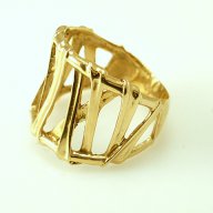 Златен пръстен - мрежа - 5.05 грама/размер №59, снимка 4 - Пръстени - 11164968