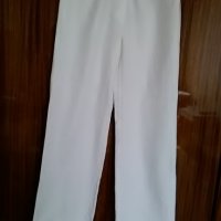 Нов бял панталон + подарък перлена гривна, снимка 1 - Панталони - 25179546