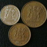 лот от 3 монети 1985, Южна Африка, снимка 2 - Нумизматика и бонистика - 10025839