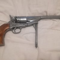 Рядък модел револвер Kolt 1860. Масивна, красива и рядка реплика на този каубойски револвер,пистолет, снимка 3 - Бойно оръжие - 21274568
