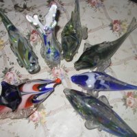 Продавам стъклени риби, снимка 1 - Статуетки - 23986557