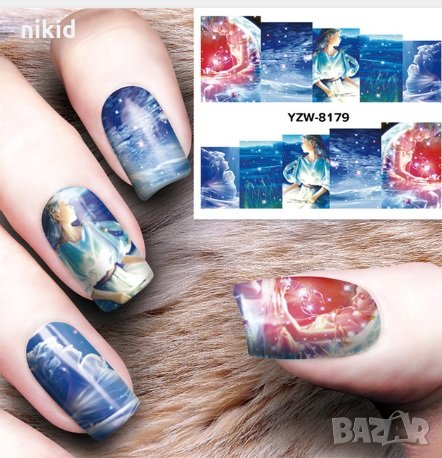179  слайдер водни стикери маникюр ваденки нокти, снимка 1