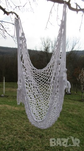 Люлка-ръчно плетена, снимка 3 - Градински мебели, декорация  - 24684977