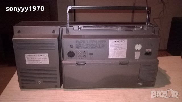 tec 4028 cassete radio recorder-внос швеицария, снимка 15 - Ресийвъри, усилватели, смесителни пултове - 22888622