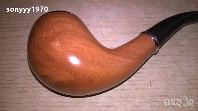 Лула-15см-красив дървесен цвят и стилна-нова-внос швеицария, снимка 3 - Лули - 22735124