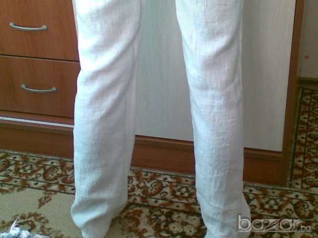 Дамски Ленен Панталон, снимка 4 - Панталони - 8123081