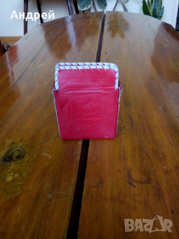 Стар кожен калъф за карти Балкантурист