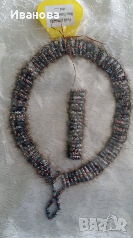 Ръчна изработка на бижута от хартия и квилинг  0.50лв лакирани са със декопажен лак, снимка 2 - Колиета, медальони, синджири - 25892376