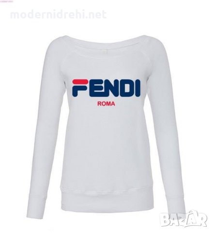 Дамска блузка Fendi white, снимка 1 - Блузи с дълъг ръкав и пуловери - 24118569