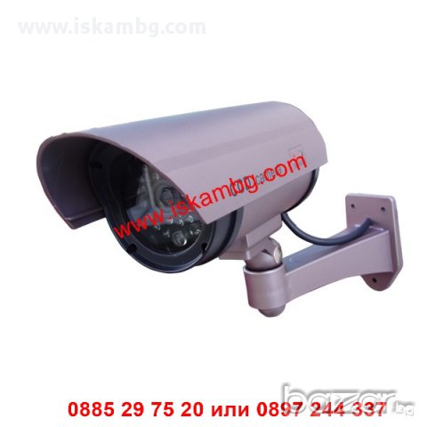 Фалшива камера за видеонаблюдение ГОЛЯМА - код 1100