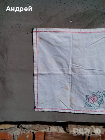 Стара бродирана покривка #15, снимка 2 - Антикварни и старинни предмети - 24739024