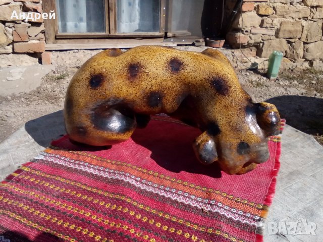 Стара керамична фигура,куче #2, снимка 7 - Антикварни и старинни предмети - 23052828
