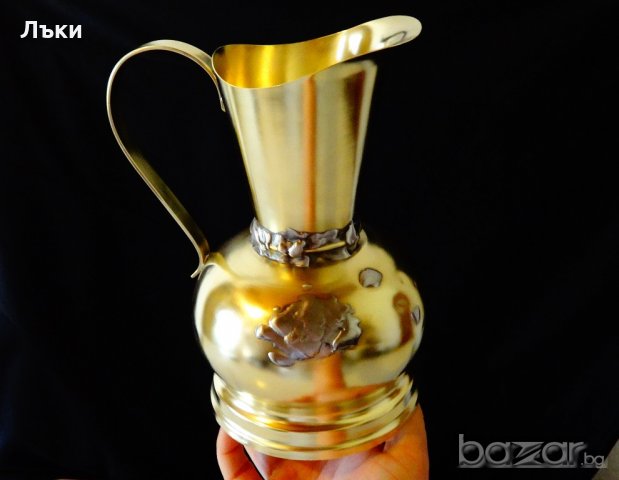 Дизайнерска бронзова кана за вино 1.5 литра. , снимка 2 - Антикварни и старинни предмети - 21248661