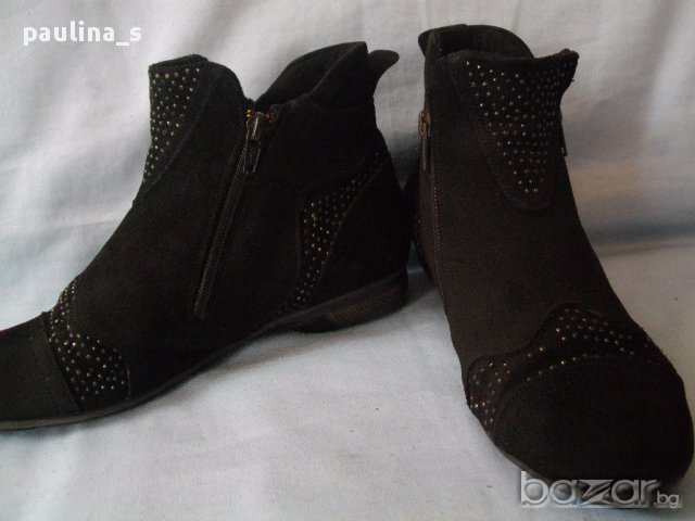 Ортопедични боти естествен велур, българско производство