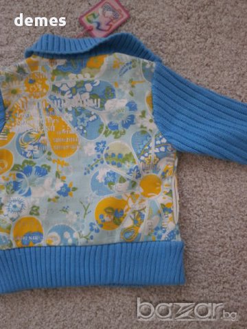 Жилетка с цип, нова, цвят тюркоаз, размер 4, снимка 8 - Детски пуловери и жилетки - 12495814