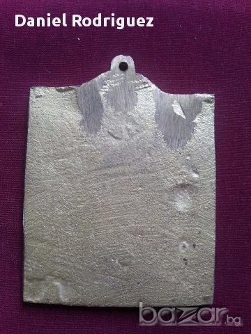 Старинна Бронзова Руска Нагръдна Икона, снимка 2 - Антикварни и старинни предмети - 16364301