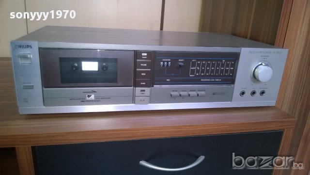 philips f6233/00 stereo cassette deck-made in belgium-внос швеицария, снимка 3 - Плейъри, домашно кино, прожектори - 9009264