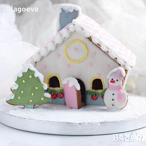 Резци за Коледна къщичка – 8 части, снимка 2 - Форми - 22992954