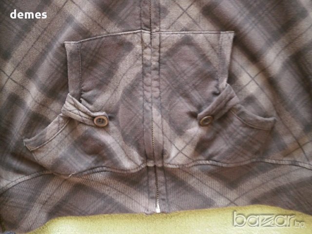 Кафяв дамски суичър BERSHKA, размер 28 М , снимка 6 - Суичъри - 15431718