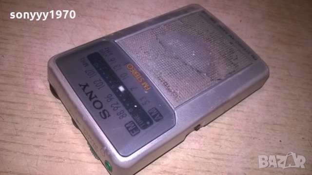 sony srf-s28 mini radio-9,5х6х2см-внос швеция, снимка 4 - Радиокасетофони, транзистори - 25536091
