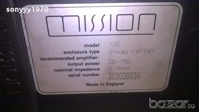 mission model 73c-center-made in england-внос англия, снимка 10 - Тонколони - 18866007