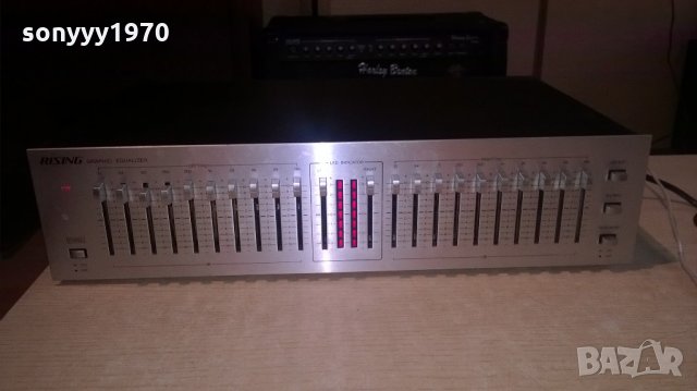 ПОРЪЧАН-rising eq-10 equalizer-made in japan-внос швеицария, снимка 14 - Ресийвъри, усилватели, смесителни пултове - 22189284