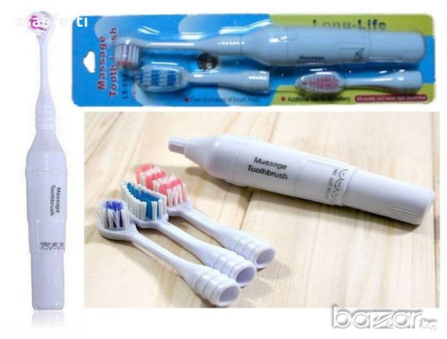 Електрическа четка за зъби с 3 накрайника-масажор, снимка 2 - Масажори - 19877799