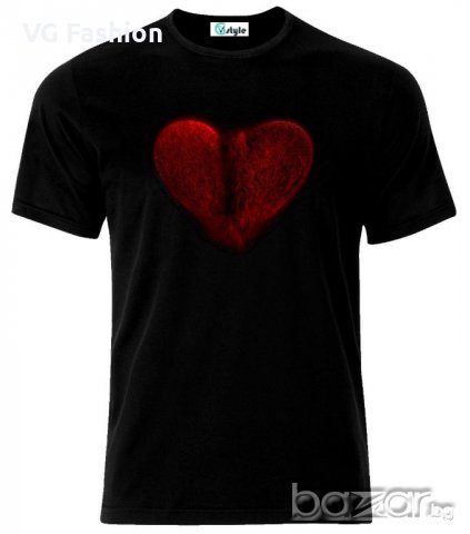 Мъжка тениска Broken Heart Art, снимка 1