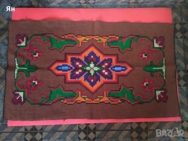 Старо Българско Ръчно Тъкано Пано/Гоблен/Килимчe-103/59см