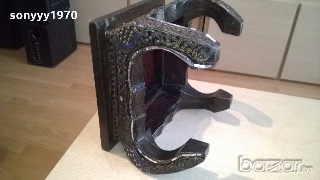 АНТИК-ретро колекция-антична масичка-38х38х28см-внос швеицария, снимка 11 - Антикварни и старинни предмети - 18530129