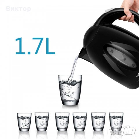 Кана за гореща вода  BPA-freе Aigostar Night Star  -2200W, 1,7 Liter,, снимка 6 - Кани - 23307896