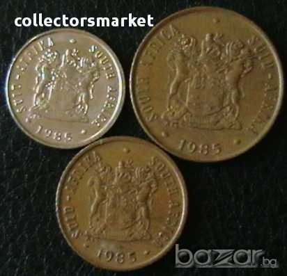 лот от 3 монети 1985, Южна Африка, снимка 2 - Нумизматика и бонистика - 10025839