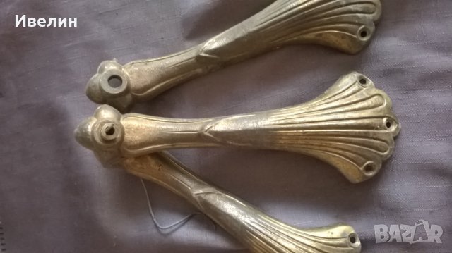 три бронзови апликации,обков, снимка 2 - Антикварни и старинни предмети - 24806997