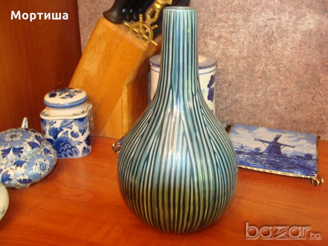 Стара порцеланова ваза в стил "арт деко "НАМАЛЕНА, снимка 2 - Вази - 20931318