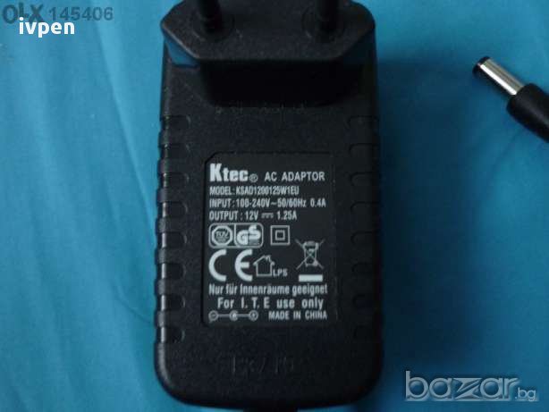 Захранващ адаптер стабилизиран 12 волта 1,5 ампера , снимка 3 - Други - 13725014