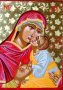 Икона Св. Богородица -Умиление, снимка 1