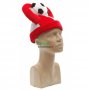 Карнавална шапка с рога и футболна топка. Подходящ аксесоар към карнавален костюм. Различни видове., снимка 2